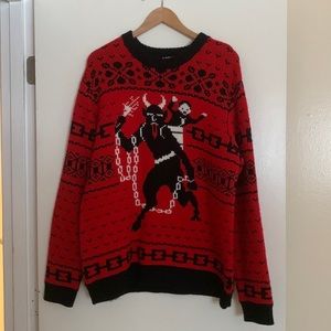 Middle Of Beyond Krampus Holiday Sweater